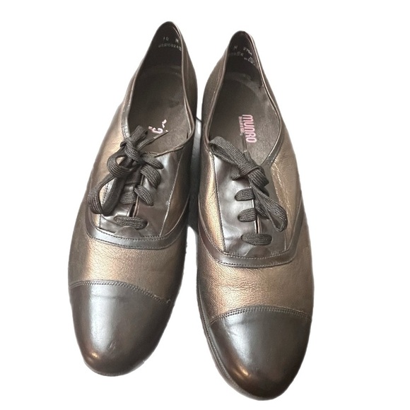 Murano Shoes - Munro American Ascot Bronze Leather Shoes Sz 14